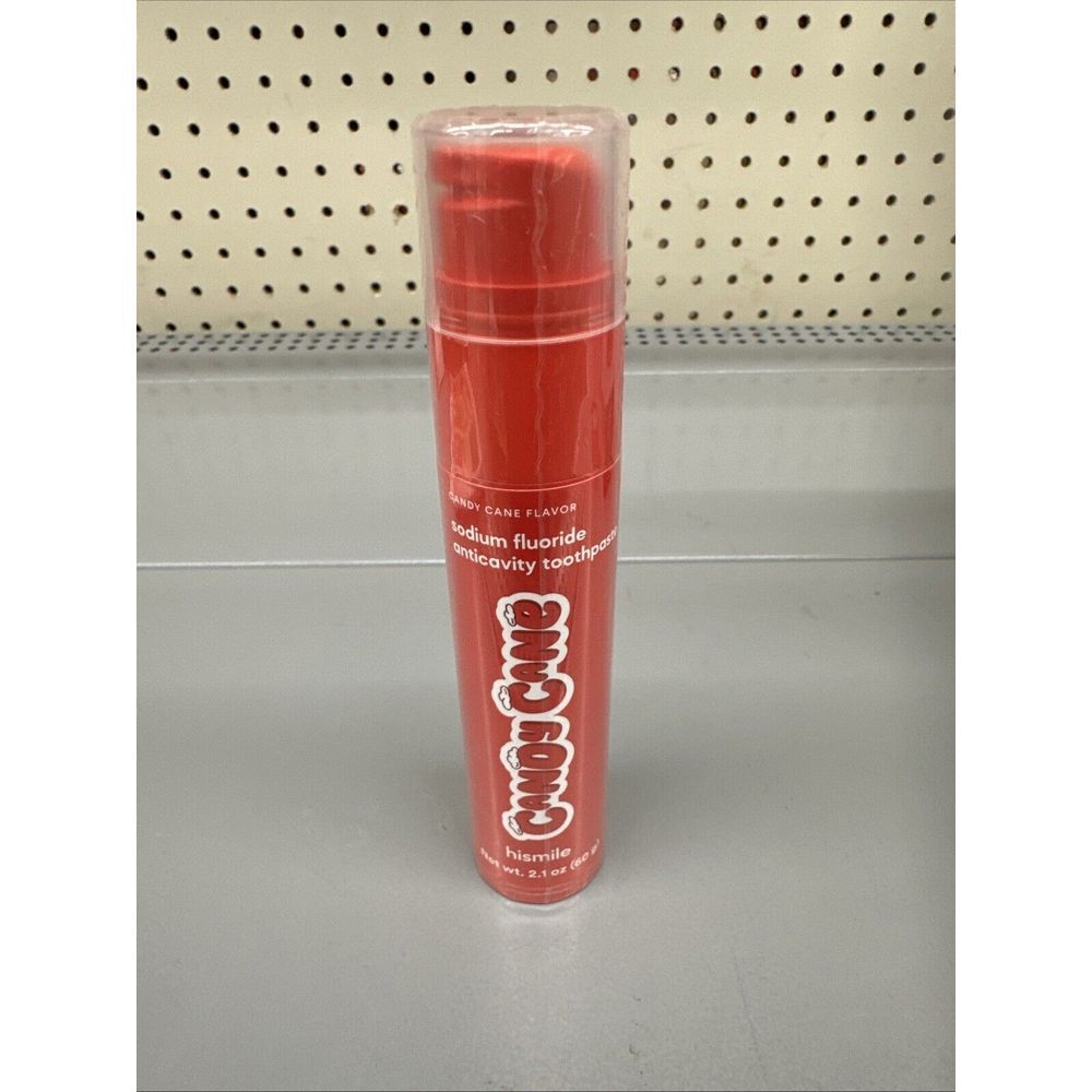 HISMILE 2.1oz CANDY CANE FLAVOR FLUORIDE TOOTHPASTE-EXP. 09/2026